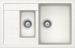 SCHOCK Manhattan D-150S Alpina/fehér Cristalite gránit mosogatótálca