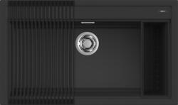 Elleci Best 360 Workstation szett G40 Nero granitek mosogatótálca