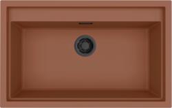 Elleci Sintesi 130 K83 Cavern Clay fekete szűrőkosárral keratek plus mosogatótálca