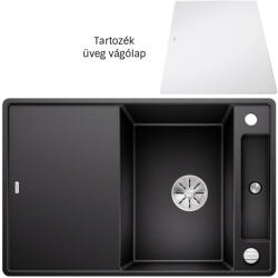 BLANCO Axia III 45 S-F fekete 525842 Silgranit mosogatótálca üveg vágólappal