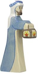 Holztiger HOLZTIGER 80303 kék ruhás pásztor lámpással (80303)