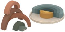 FLEXA Pasztell fa szivárvány építőjáték (89-12312-150)