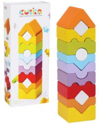 Cubika tanító fa torony Eco torony 12 darabos (R46553)
