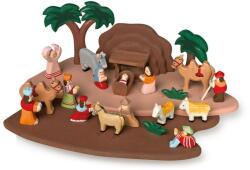 Legler Betlehem asztali kirakó faragott fából (1839)