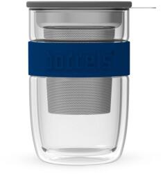 BODDELS SEEV Üveg Teásbögre 380ml sötétkék (B60-8000-005)