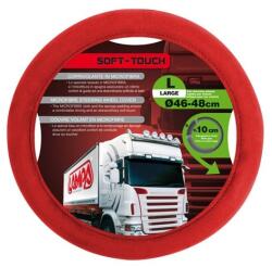 LAMPA Kormányvédő Soft Touch, 46-48cm - piros