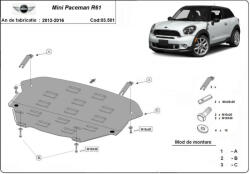 Scut Protection Mini Paceman R61, 2012-2016 - Acél Motor- és váltóvédő lemez