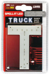 LAMPA Led-es betű - "T" - 24 V - 90mm - fehér