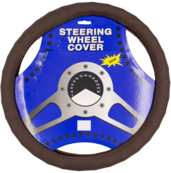 Maxspeed műbőr kormányvédő - barna - 37-39cm