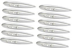  Ajtóélvédő króm - 3 kristállyal - 12db