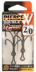 SASAME Set ace/carlige duble Sasame RYUGI PIERCE, 4 buc/set, marimea 2/0 (HPW060)