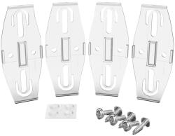 Rendszámtábla tartó - Plexiclick - átlátszó - 4db