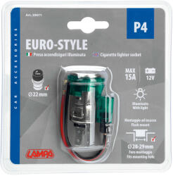 LAMPA P4 Euro-Style szivargyújtó aljzat - világítós 12V