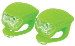 DRESCO kerékpár lámpa szett - lime