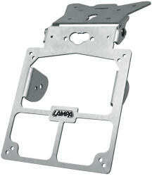 LAMPA Xtreme motorkerékpár rendszám tartó - ezüst