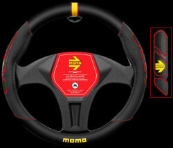 MOMO Profile kormányvédő - M - 38-39cm - fekete-piros