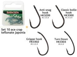 Baracuda Ace teflonate Turn Down HK3303 set 10 buc pt. pescuit la crap 8 (Turn Down HK3303)