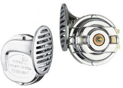 12V-os dupla csigakürt - króm