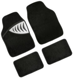 LAMPA Exus 4db-os univerzális textil autószőnyeg szett - fekete