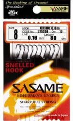 SASAME Carlige legate Sasame Chinu, U252208, black nickel, 10 buc/plic 8 (U252208-8)