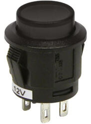 CARPOINT Nyomógomb - fekete - 12V max. 20A