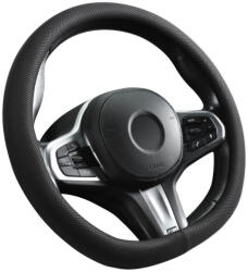  AIR-FLOW "D" típusú bőrhatású kormányvédő - 38cm - fekete - 203-11-38D