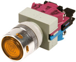 LAMPA nyomógombos LED-es kapcsoló - sárga