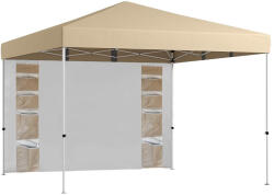 Timeless Tools Pavilon hátfallal, zsebekkel 3x3x2, 8m - bézs