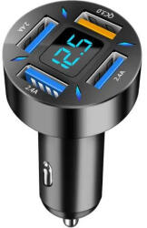  Szivargyújtós autós töltő - 4xUSB