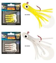 Behr Set mini-jig pentru biban Trendex, 4 buc/set, 6 cm, 2 g Alb (60-635)