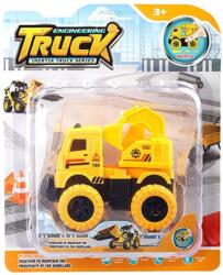  Teherautó, munkagépes, gumikerék, lend. , 4 féle, 17x21 cm lapon