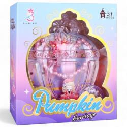  Ékszer klt. , nyaklánc + kieg. , Hintó forma taróban, 12x14 cm dob - vackorjatek