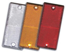 AJ. BA téglalap alakú prizma, csavaros - fehér - 106x50mm