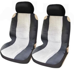  2db-os vastag trikó üléshuzat - fekete-fehér