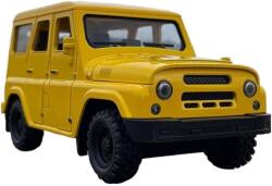 UAZ Hunter Fém Kisautó Fénnyel és Hanggal (1: 18)- Sárga
