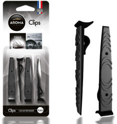 Aroma Car Clips illatosító - Black - 4db