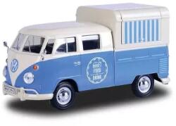 MOTORMAX Volkswagen Transporter T2 Food & Drink Fém Kisautó (1: 24 )kék-fehér 17 cm