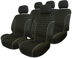 Carpoint Charcoal - 9 részes üléshuzat szett, univerzális, fekete