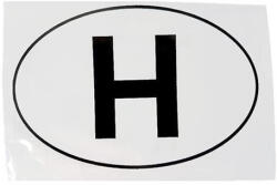  H betű kisméretű matrica - 110x75 mm