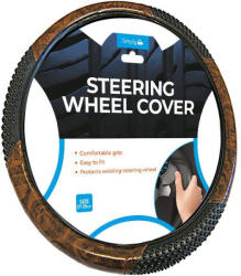  Kormányvédő gumis faborítással - 42cm