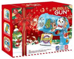  Buborékfújó pisztoly, el. , tartályos, XM, 2 szín, 19x15 cm dob - vackorjatek