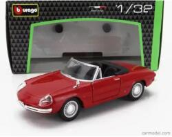 Bburago 1966 Alfa Romeo Duetto 1600 Spider Open fém autó 1: 32 piros