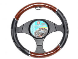 ALLRIDE Kormányvédő - fa/króm - 37-39cm