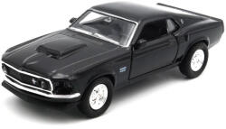 Welly Ford Mustang Boss 429 1969 dobozos modell autó - fekete