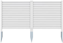 Timeless Tools Leszúrható kerítéspanel 2db - fehér