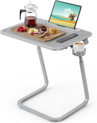 Timeless Tools Állítható magasságú reggelizőasztal tablet tartóval - szürke