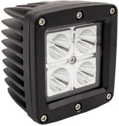  LED munkalámpa - 10-30V 12W IP67 - szúró - négyzet