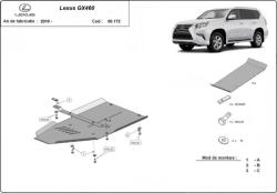 Scut Protection Lexus GX460, 2010-2024 - Acél Váltóvédő lemez