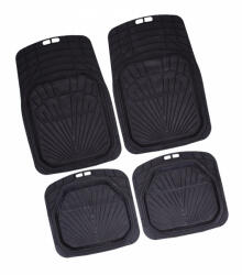  4 részes PVC autós szőnyeg szett - fekete