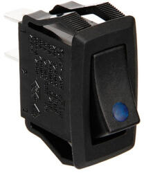 LAMPA Billenőkapcsoló kék leddel - 12/24V 10A